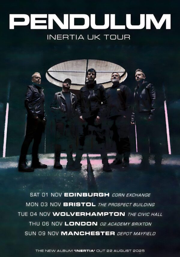 PENDULUM Inertia 2025 UK Tour Poster