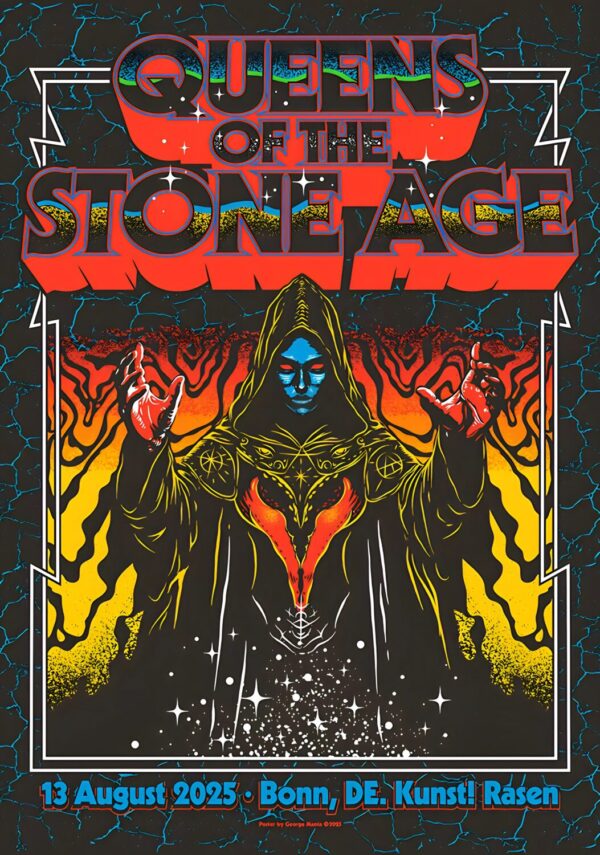 QUEENS OF THE STONE AGE The End Is Nero 2025 Tour: BONN Kunst! Rasen Poster Print
