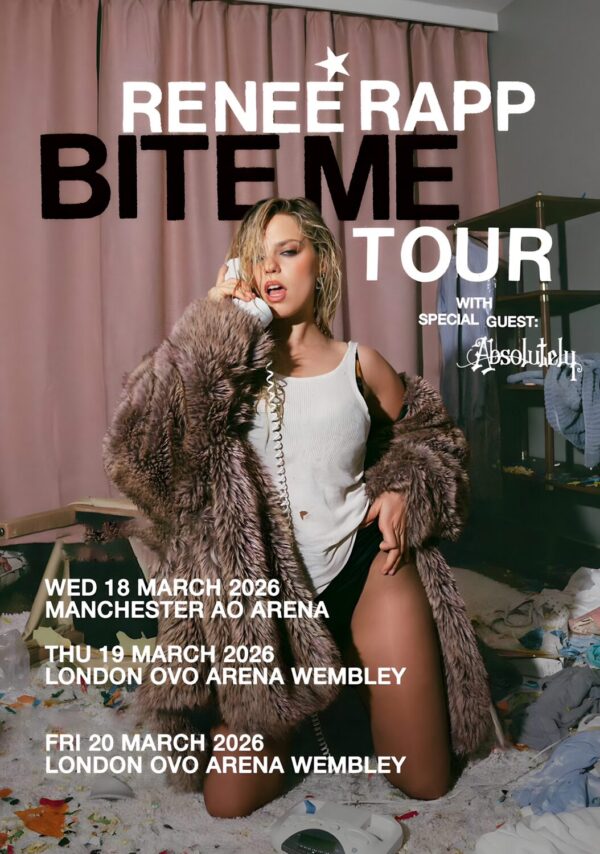 RENEE RAPP Bit Me 2026 UK Arena Tour: MANCHESTER - LONDON Poster