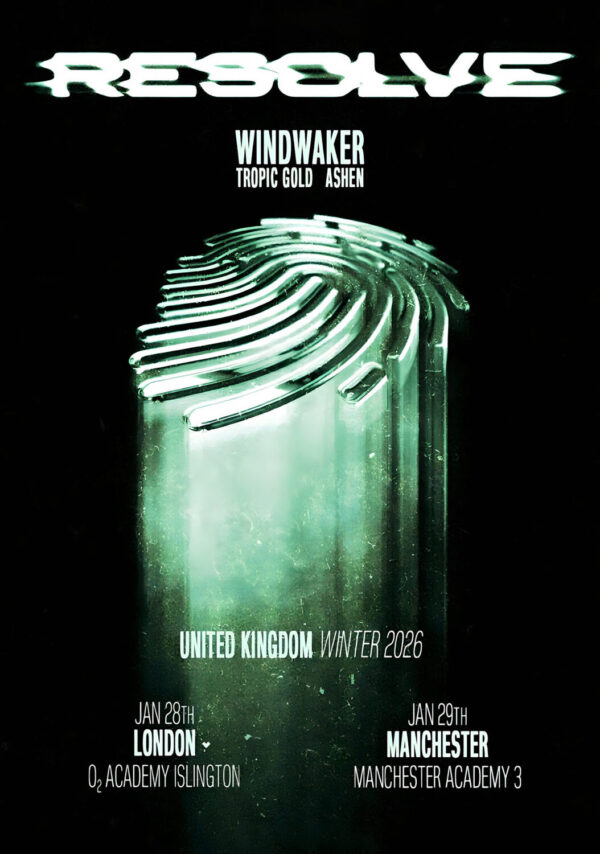 RESOLVE (band) Human 2025 UK Tour: LONDON - MANCHESTER Poster