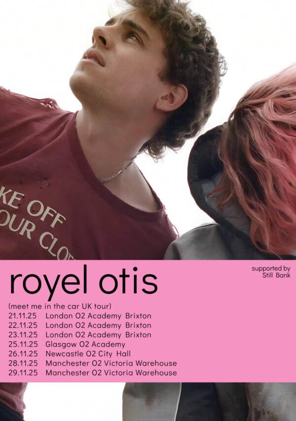 ROYEL OTIS Meet Me In The Car 2025 UK Tour Poster