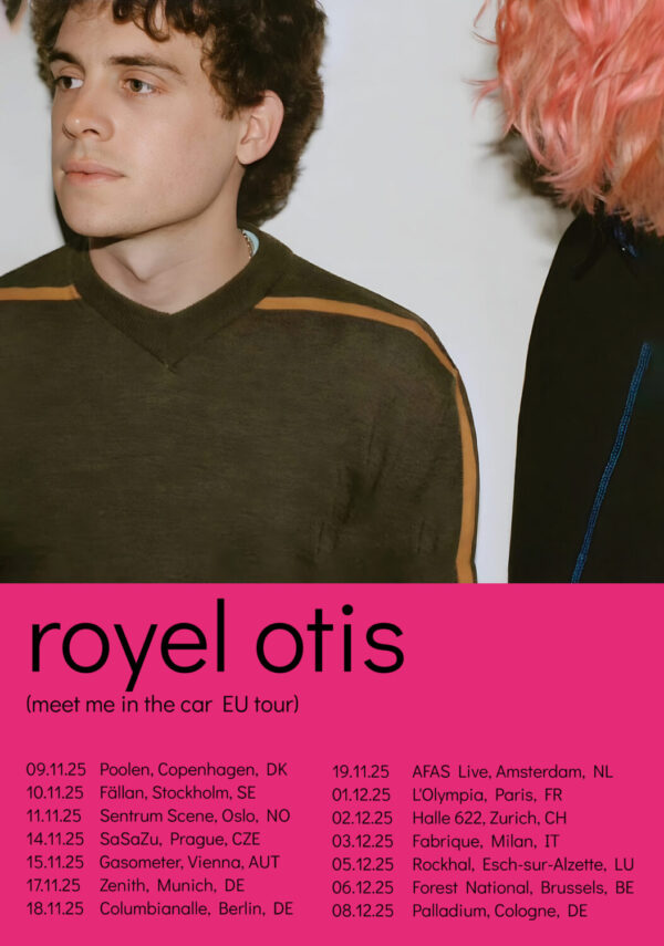 ROYEL OTIS Meet Me In The Car 2025 European Tour Poster