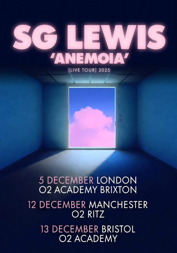 SG LEWIS Anemoia 2025 UK Tour: LONDON - MANCHESTER - BRISTOL Poster