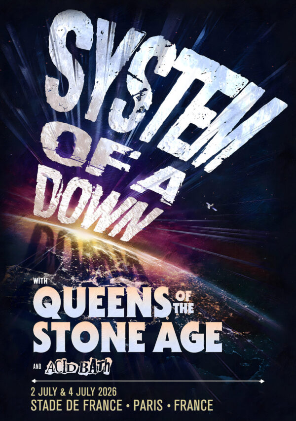 SYSTEM OF A DOWN Live 2026 UK & Europe Tour PARIS Stade De France Poster Print