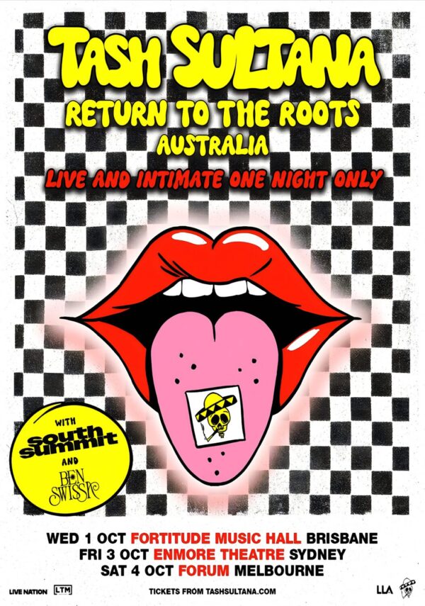 TASH SULTANA Return To The Roots 2025 Australia Tour Poster