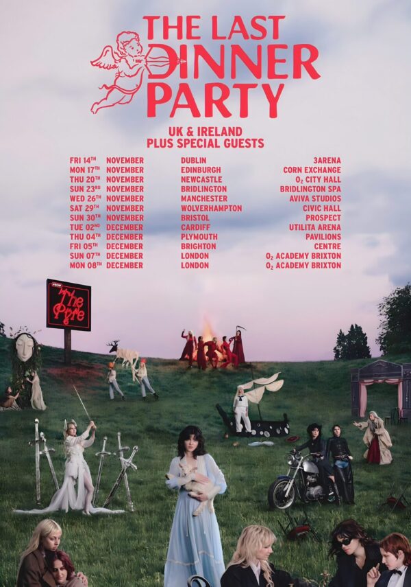 THE LAST DINNER PARTY From The Pyre 2025 UK Tour Poster