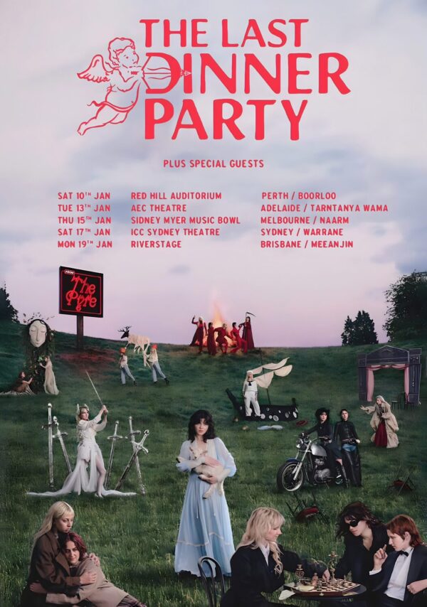 THE LAST DINNER PARTY From The Pyre 2026 Australia & New Zealand Tour Poster