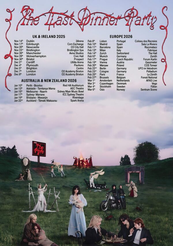 THE LAST DINNER PARTY From The Pyre 2025 - 2026 World Tour Poster