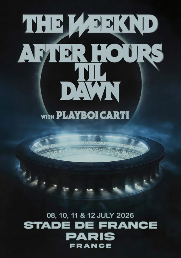 THE WEEKND After Hours Til Dawn 2026 Tour PARIS Stade De France Poster Print