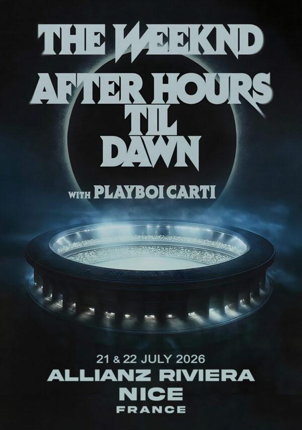 THE WEEKND After Hours Til Dawn 2026 Tour: NICE Allianz Riviera Poster Print