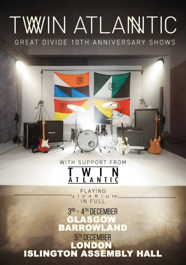 TWIN ATLANTIC Great Divide 2025 UK Tour: GLASGOW - LONDON Poster