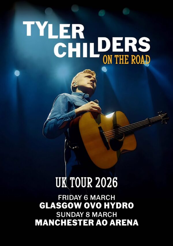TYLER CHILDERS On The Road 2026 UK Tour: GLASGOW - MANCHESTER Poster
