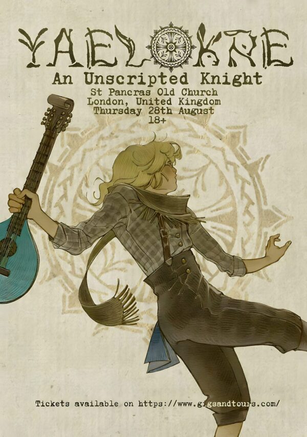 YAELOKRE An Unscripted Knight 2025 Tour: LONDON St. Pancras Old Church Poster