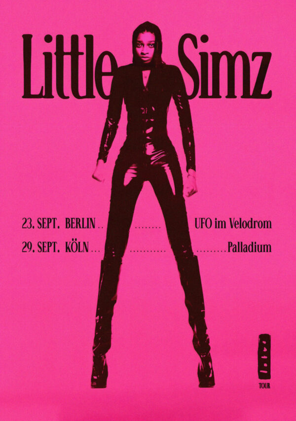 LITTLE SIMZ Lotus 2025 Germany Tour: BERLIN UFO - KÖLN Palladium Poster Print