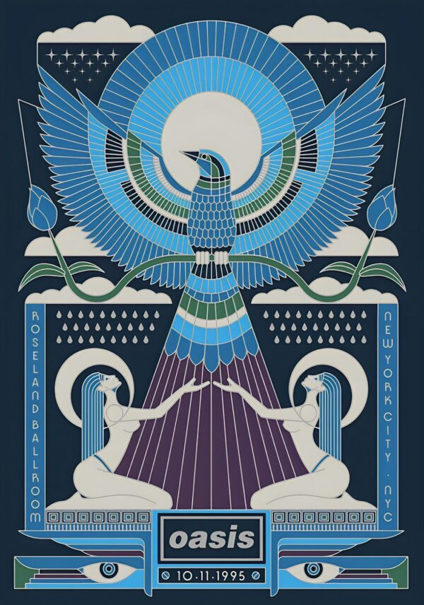 OASIS (What's the Story) Morning Glory? 1995 Tour: NEW YORK Roseland Ballroom Poster Print