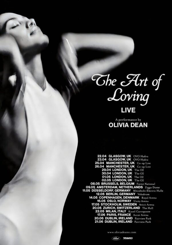 OLIVIA DEAN The Art Of Loving 2026 UK & European Tour Poster Print