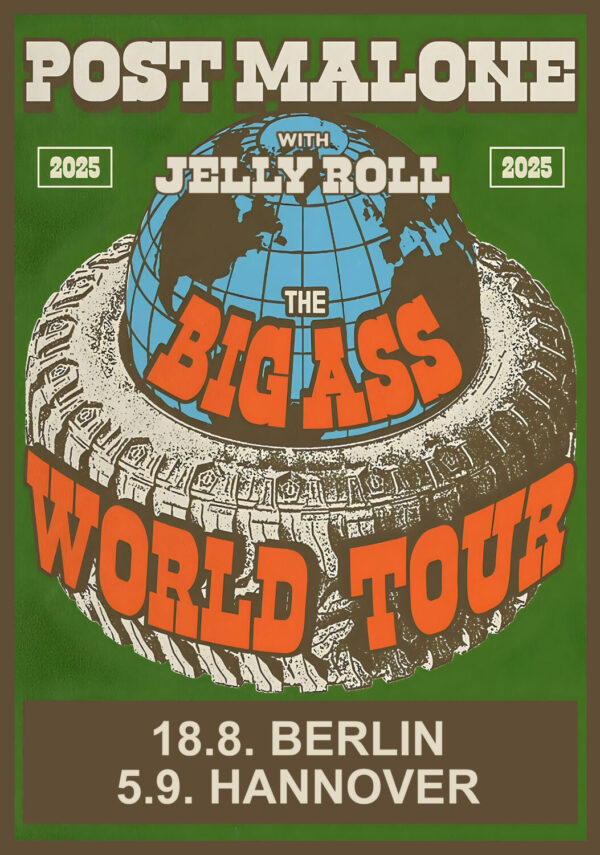 POST MALONE The Big Ass 2025 World Tour: BERLIN - HANNOVER Poster Print