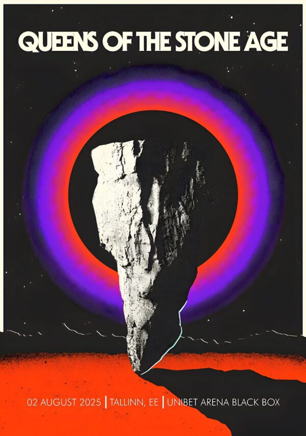QUEENS OF THE STONE AGE The End Is Nero 2025 Tour: TALLINN Unibet Arena Poster Print