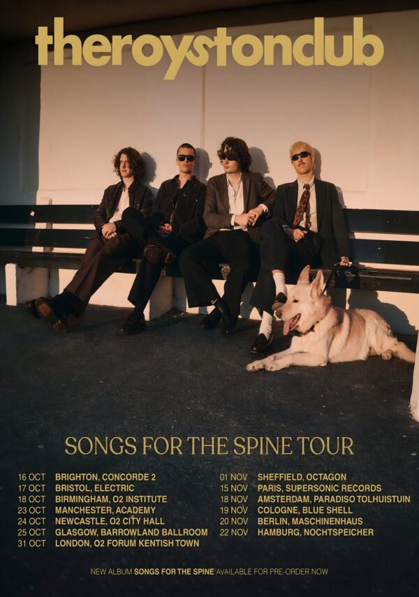 THE ROYSTON CLUB Songs For The Spine 2025 UK Tour Poster