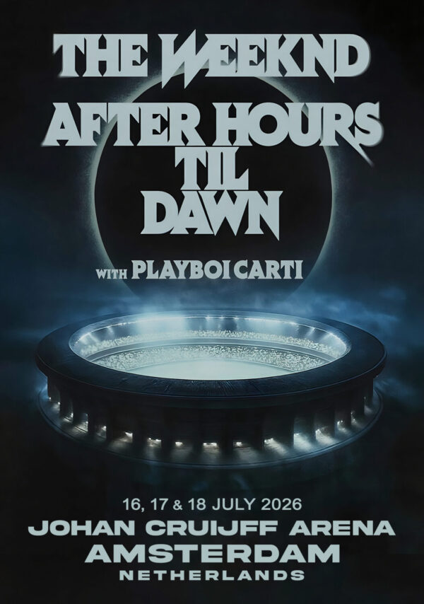 THE WEEKND After Hours Til Dawn 2026 Tour: AMSTERDAM Johan Cruijff ArenA Poster Print