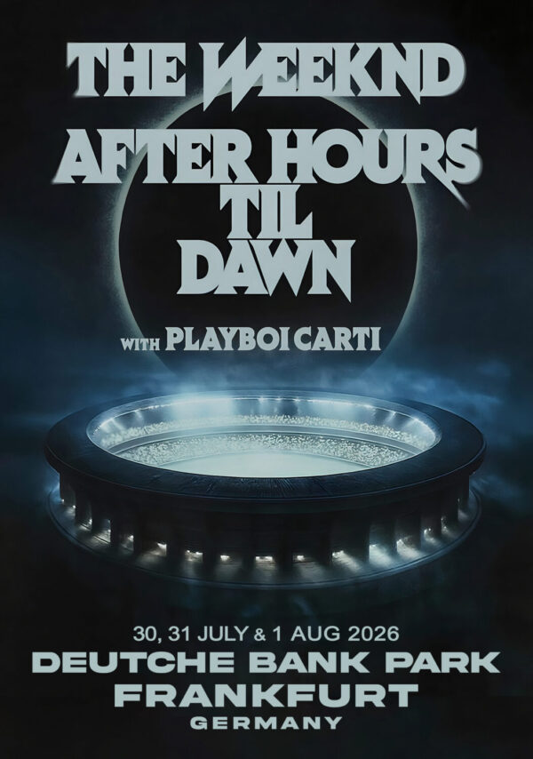 THE WEEKND After Hours Til Dawn 2026 Tour: FRANKFURT Deutsche Bank Park Poster Print
