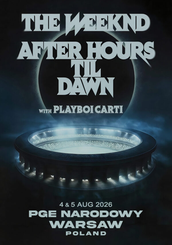 THE WEEKND After Hours Til Dawn 2026 Tour: WARSAW PGE Narodowy Poster Print