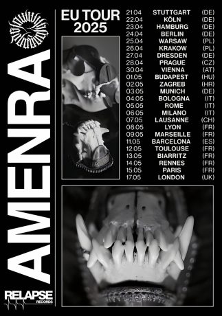 AMENRA With Fang and Claw 2025 UK & Europe Tour Poster Print