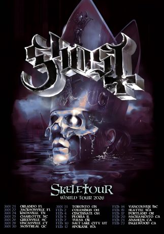 GHOST (band) Skeletour 2026 North America Arena Tour Poster