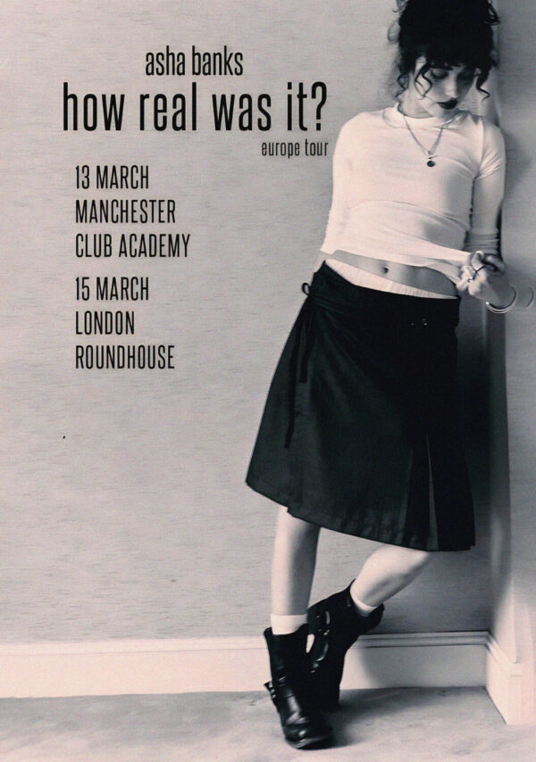 ASHA BANKS How Real Was It? 2026 Tour MANCHESTER - LONDON Poster