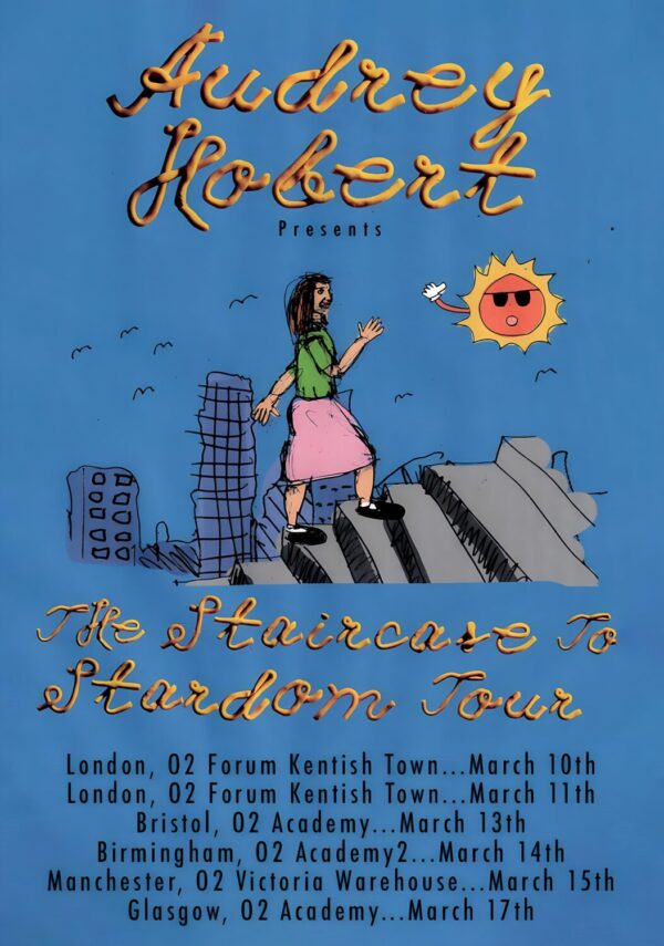 AUDREY HOBERT The Staircase To Stardom 2026 UK Tour Poster