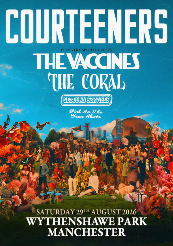 THE COURTEENERS Pink Cactus Cafe 2026 UK Tour MANCHESTER Wythenshawe Park Poster Print