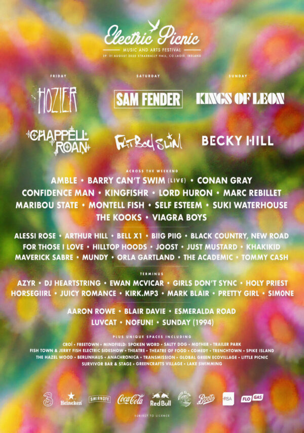 ELECTRIC PICNIC 2025 Festival - Hozier - Sam Fender - Kings of Leon Line Up Poster Print