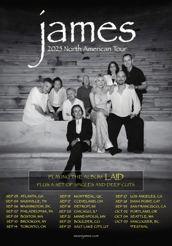 JAMES Laid 2025 North America Tour Poster Print