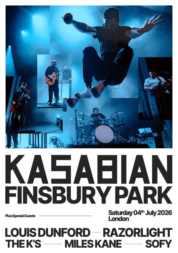 KASABIAN Happenings 2026 Live UK Tour LONDON Finsbury Park Poster