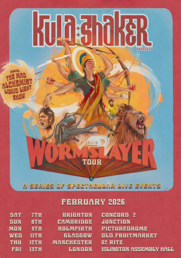 KULA SHAKER The Wormslayer 2026 UK Tour Poster
