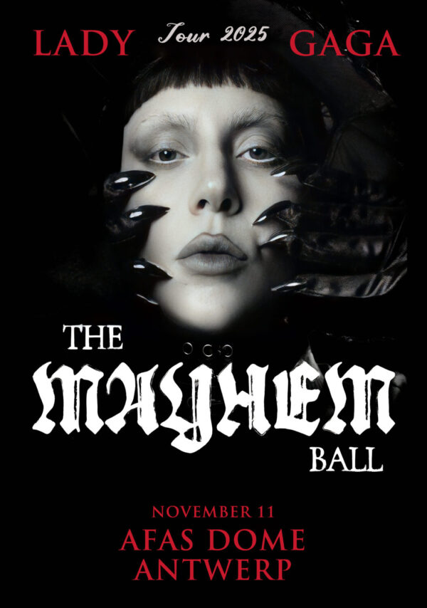 LADY GAGA The Mayhem Ball 2025 Tour ANTWERP AFAS Dome Poster Print