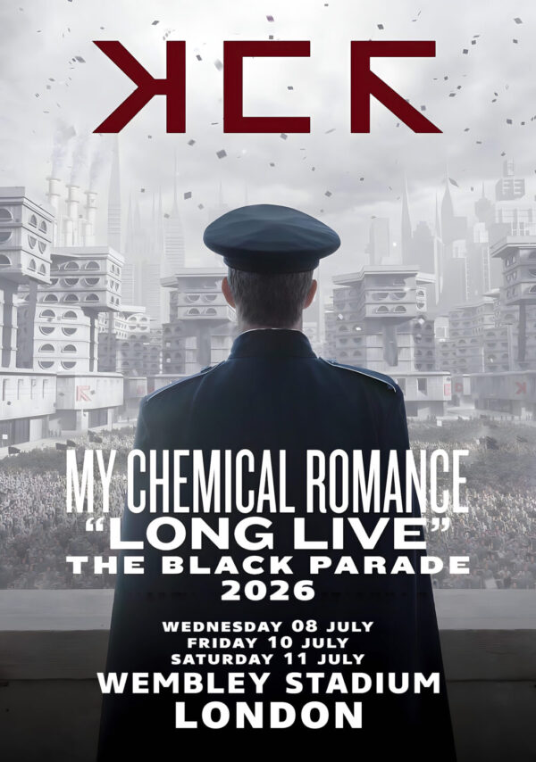 MY CHEMICAL ROMANCE The Black Parade 2026 UK Tour LONDON Wembley Stadium Poster Print
