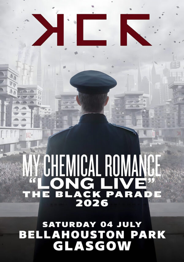 MY CHEMICAL ROMANCE The Black Parade 2026 UK Tour GLASGOW Bellahouston Park Poster Print