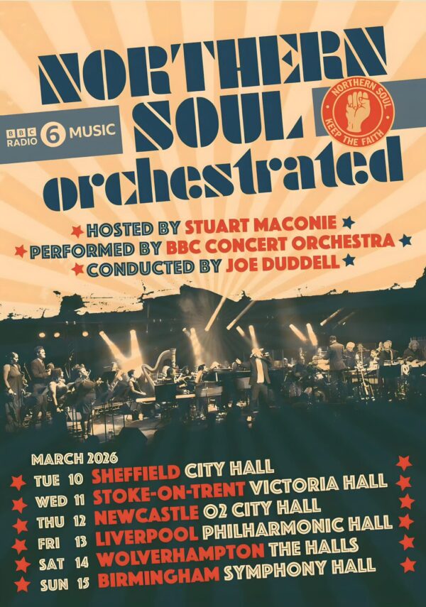NORTHERN SOUL Orchestrated 2026 UK Tour Poster