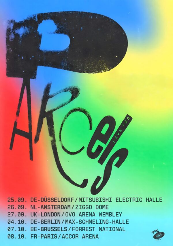 PARCELS (band)) Loved 2025 UK & Europe Tour Poster