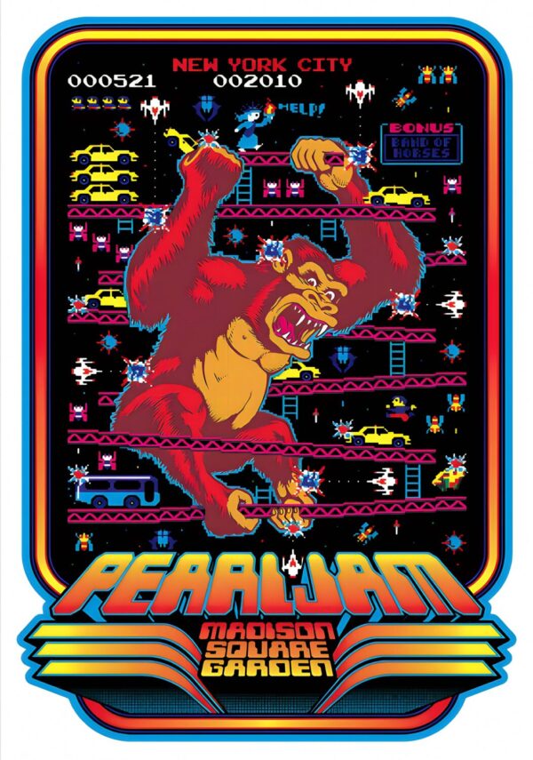 PEARL JAM Backspacer 2010 Tour NEW YORK Madison Sqaure Garden Poster Print