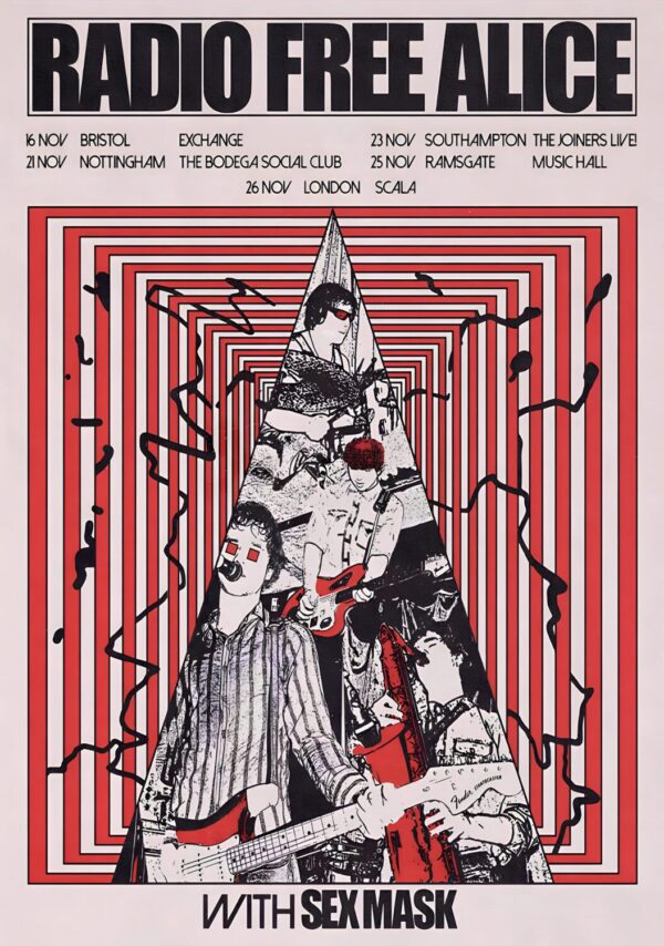 RADIO FREE ALICE Empty Words 2025 UK Tour Poster