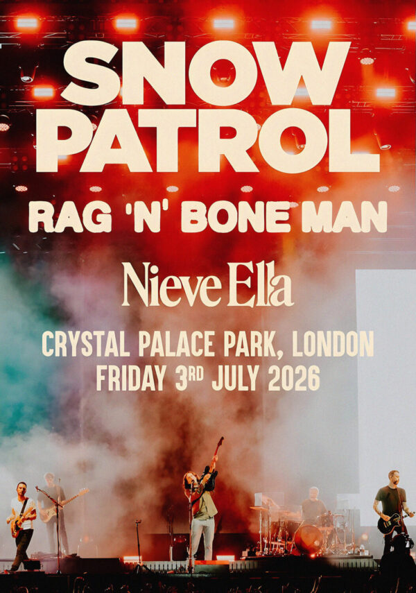 SNOW PATROL The Forrest Is The Path 2026 UK Tour LONDON Crystal Palace Park Poster Print