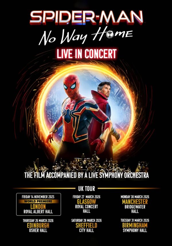 SPIDER-MAN No Way Home Live In Concert 2025 Musical Tour Poster