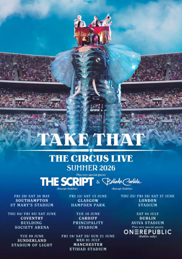 TAKE THAT The Circus Live 2026 Stadium UK Tour Poster Print