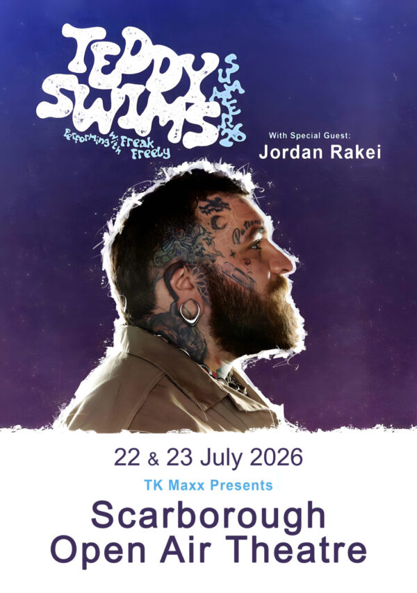 TEDDY SWIMS Lose Control Summer 2026 UK Tour SCARBOROUGH Open Air Theatre Poster