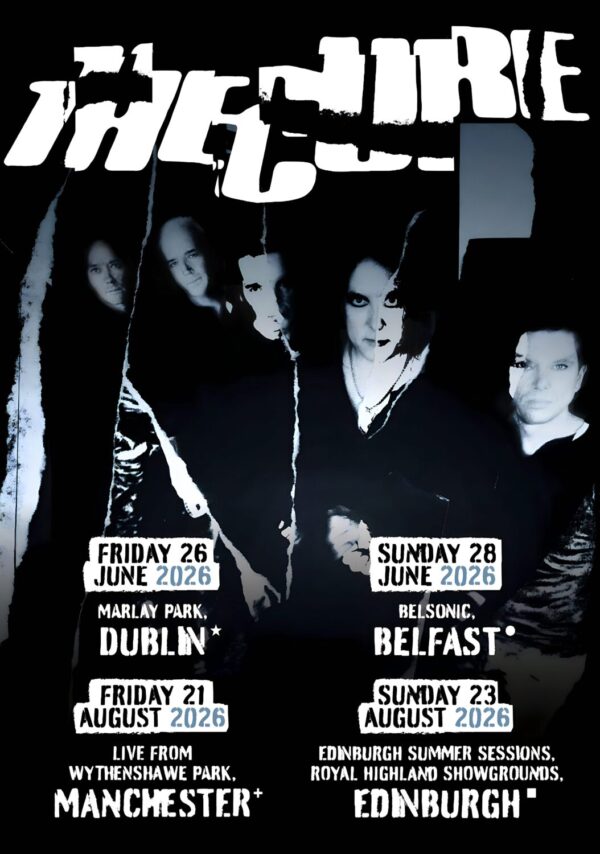 THE CURE Summer Live 2026 UK & Ireland Tour Poster