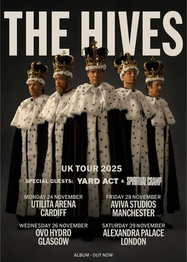THE HIVES Forever Forever 2025 UK Arena Tour Poster
