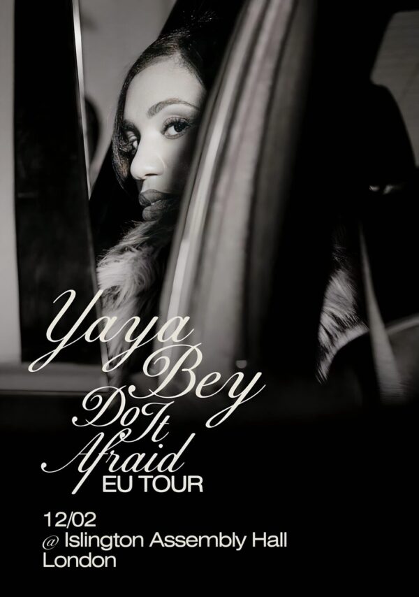 AYA BEY Do It Afraid 2026 UK Tour LONDON Islington Assembly Hall Poster