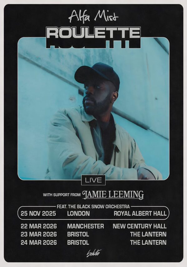 ALFA MIST Roulette Live 2025 UK Tour Poster